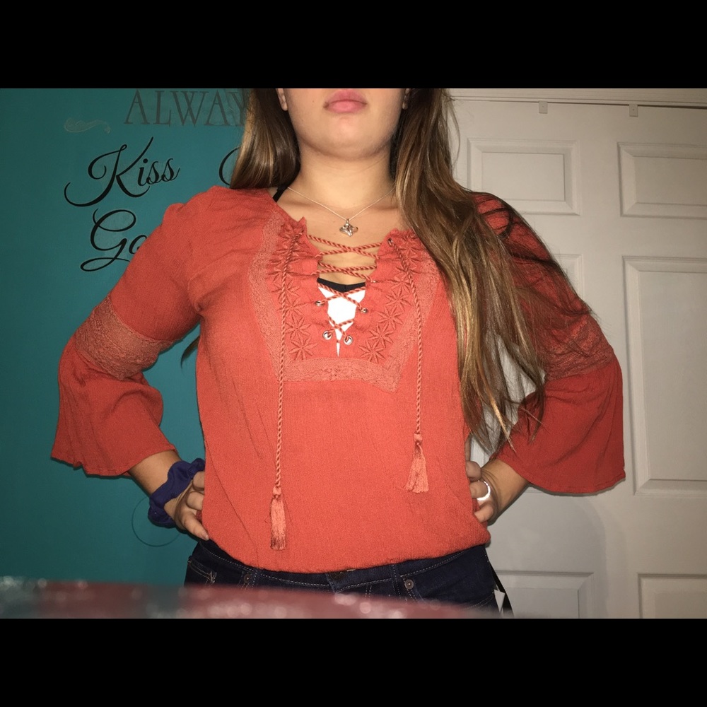 Orange shirt